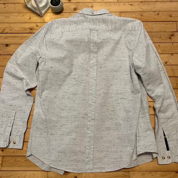 Ben Sherman Cream Speckled Men’s Button Up Shirt - Picture 5 of 6